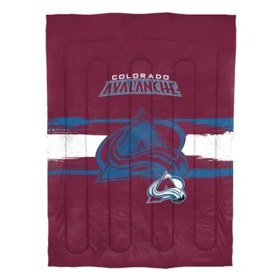 Sweet Home Collection NHL Colorado Avalanche Comforter & Pillow Sham Set image {1}
