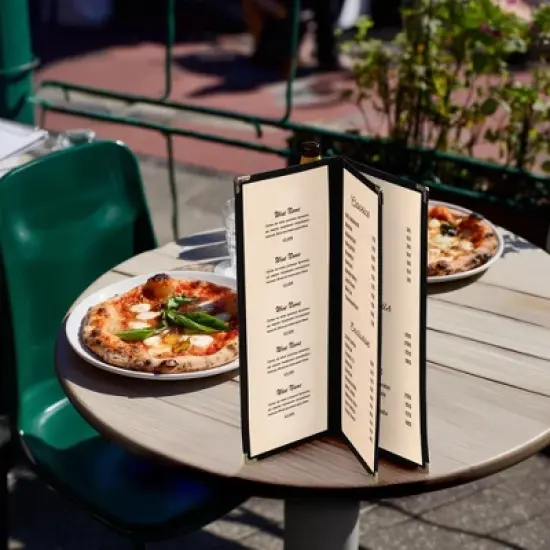 WeChef 30 Pcs Restaurant Menu Covers Holders for 4.25 x 11" Paper 3 Page 6 View image {8}