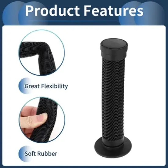 Unique Bargains Bike Handlebar Grips Covers 5.9" Black 1 Pair image {3}