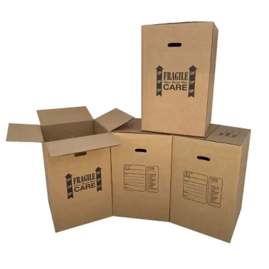UBMOVE Kitchen Moving Boxes (4 Pack) Double Wall 18x18x28" Heavy Duty Boxes image {7}