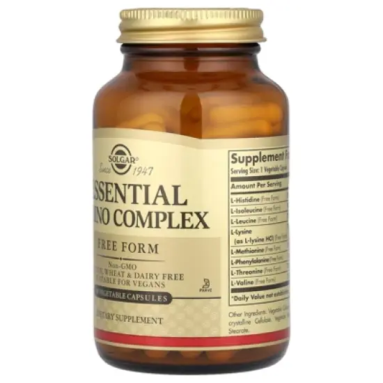 Solgar Essential  Amino Complex, 90 Vegetable Capsules image {3}