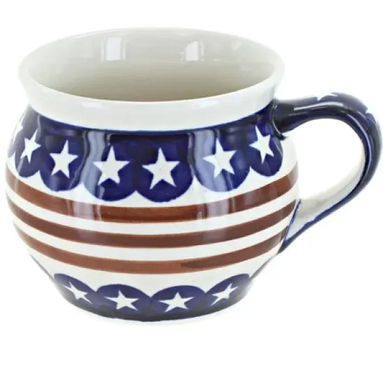 Blue Rose Polish Pottery 910 Zaklady Bell Shaped Mug image {12}