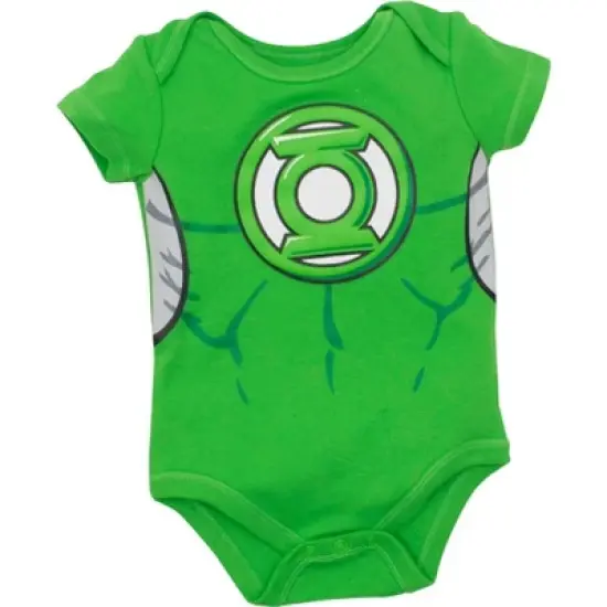 DC Comics Justice League Batman Superman The Flash Baby 5 Pack Costume Bodysuits Newborn to Infant  image {4}