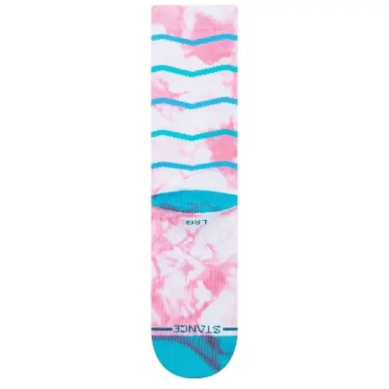 STANCE x WADE Men's Tie-Dye Chevron Crew Casual Socks - L image {4}