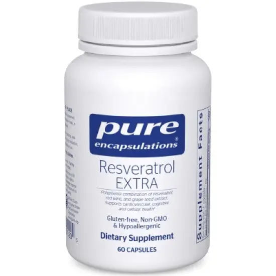 Pure Encapsulations Resveratrol EXTRA - 100 mg Trans-Resveratrol - Healthy Cellular & Cardiovascular Function* - Non-GMO & Gluten Free image {9}