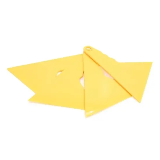 Unique Bargains Plastic Triangle Tip Car Window Film Vinyl Sticker Wrapping Scraper 4 Pcs image {3}