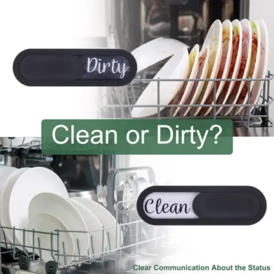 Unique Bargains Plastic Oval Non-Scratch Kitchen Dishwasher Magnet image {2}