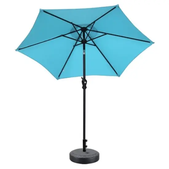 Ainfox 7.5ft Patio Umbrella With Modern Umbrella Base image {3}