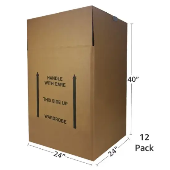 Wardrobe Moving Boxes 24" x 24" x 40" image {1}