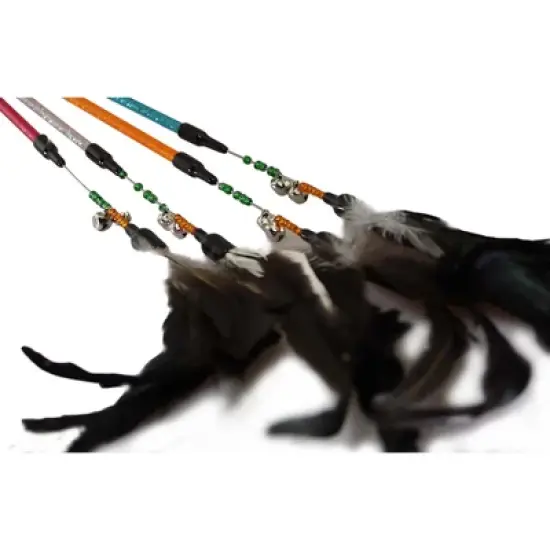 Petsport Kitty Feather Wand - Assorted Colors image {1}