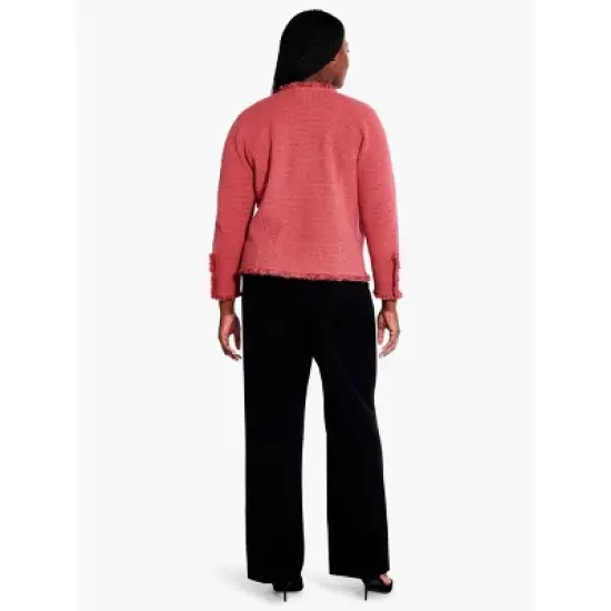 NIC + ZOE Fringe Mix Knit Jacket image {4}