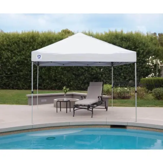 Z-Shade 10' x 10' Peak Canopy Straight Leg Instant Shelter with Screen & Weights image {2}
