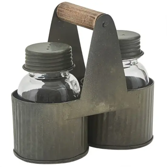 Park Designs Norwood Caddy with Glass Salt & Pepper image {3}
