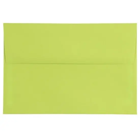 JAM PAPER #10 Business Colored Envelopes - 4 1/8 x 9 1/2 - Ultra Lime Green - 100/Pack image {5}