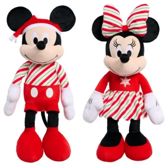 Disney Minnie Holiday Plush Large: Mouse Character Stuffed Toy, Creative Thinking, Polyester Material image {4}