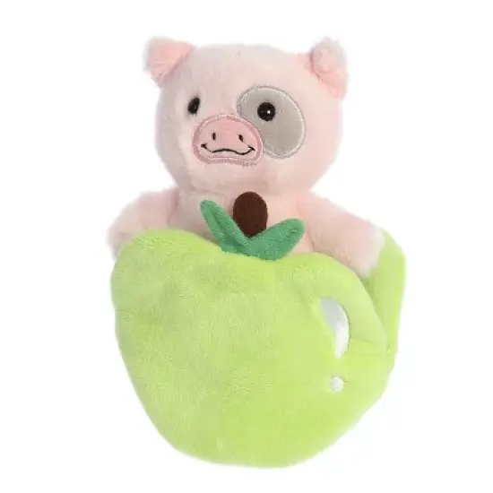 ebba Small Paisley Piglet Pocket Peekers Playful Baby Stuffed Animal Pink 5.5" image {4}