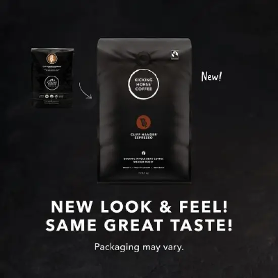 Kicking Horse Coffee Cliff Hanger Espresso Medium Roast Whole Bean 2.2 lb - Certified Organic Fairtrade Kosher Coffee image {6}