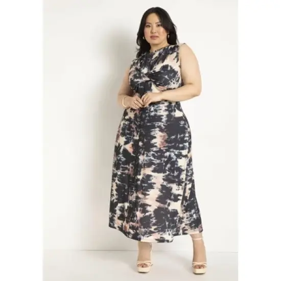 ELOQUII Women&rsquo;s Plus Size Twisted Knit Dress image {3}