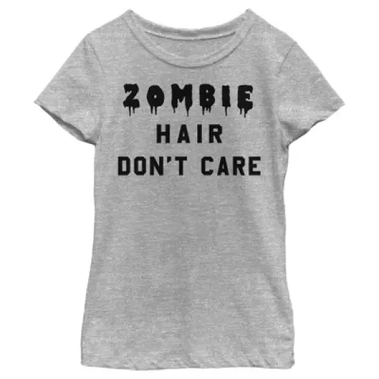 Girl's Lost Gods Halloween Zombie Hair Don't Care T-Shirt image {4}