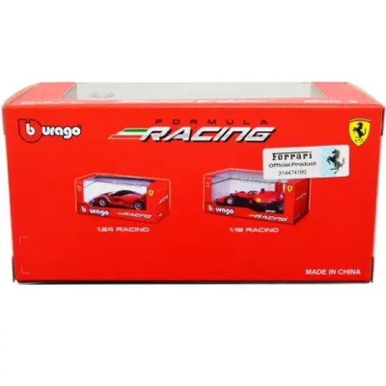 Ferrari SF21 #55 Carlos Sainz Formula One F1 World Championship (2021) Formula Racing Series 1/43 Diecast Model Car by Bburago image {2}