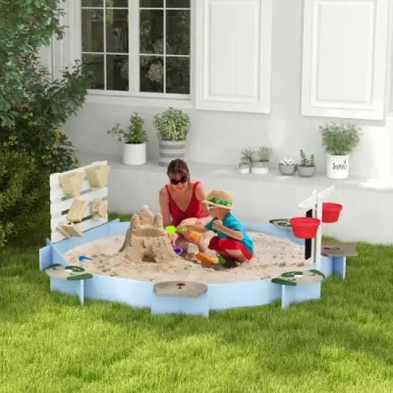 Dexmalle Wooden Sandbox for 3-7 Years image {1}