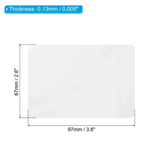 Unique Bargains Transparent Thermal Laminating Pouches for Card Photo Protect DIY 100 Pcs image {1}