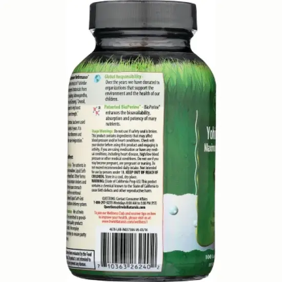 Irwin Naturals Yohimbe-Plus 100 Softgels image {3}