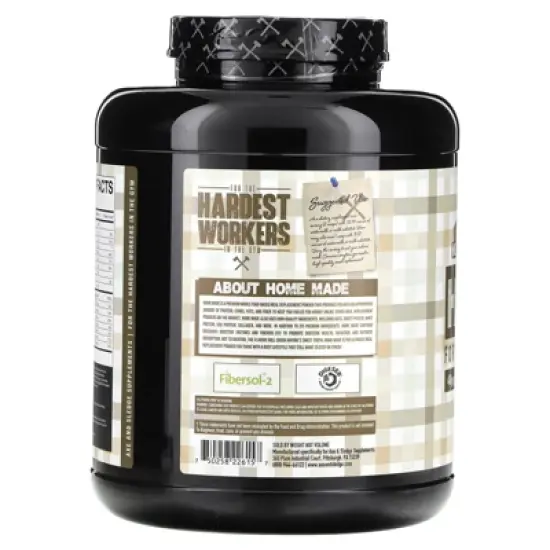 Axe & Sledge Supplements Home Made, Meal Replacement, Peanut Butter Cookie, 103.17 oz (2,925 g) image {2}