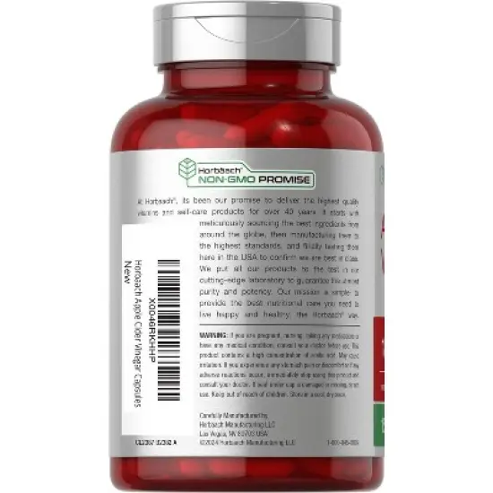 Horb&auml;ach Apple Cider Vinegar Capsules | 1800mg | 150 Pills image {2}