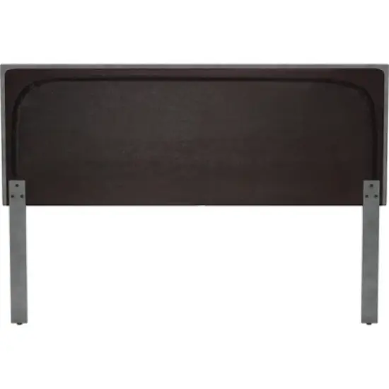 Queen Crestwood Upholstered Chevron Pleated Headboard with USB Ports Gray - Hillsdale Furniture image {5}