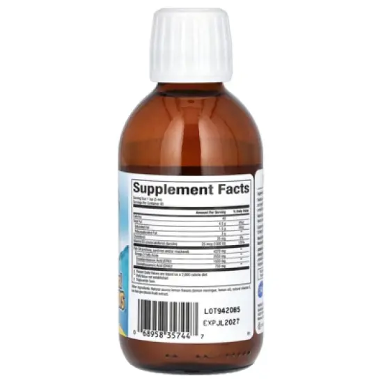 Natural Factors SeaRich Omega-3 with Vitamin D3, HI Potency, Delicious Lemon Meringue, 6.76 fl oz (200 ml) image {1}