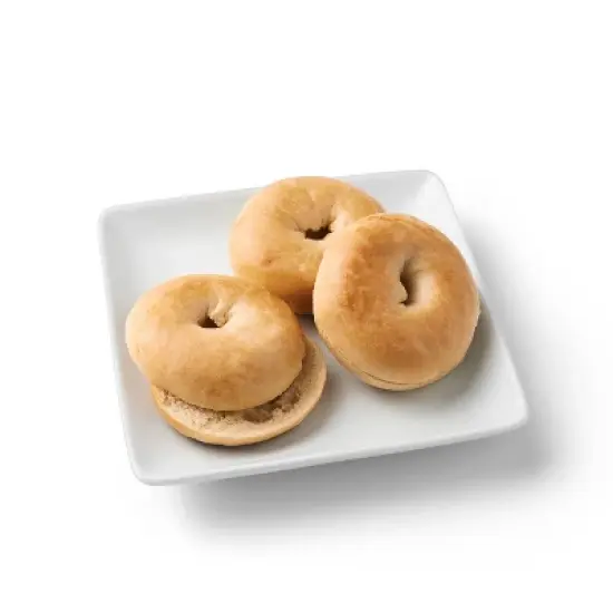 Plain Sliced Mini Bagels - 16oz/12ct - Favorite Day&trade; image {2}
