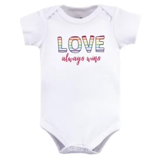Little Treasure Cotton Bodysuits 5pk, Love Always Wins image {5}