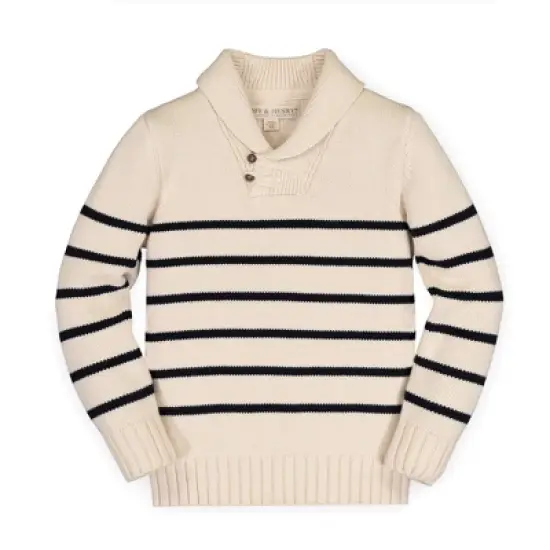 Hope & Henry Boy's Organic Cotton Shawl Collar Sweater, Kids image {18}