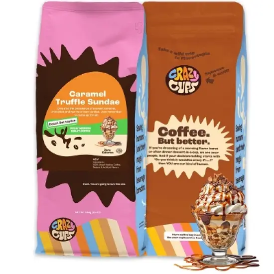 Decaf Caramel Truffle Sundae Flavored Ground Coffee image {4}