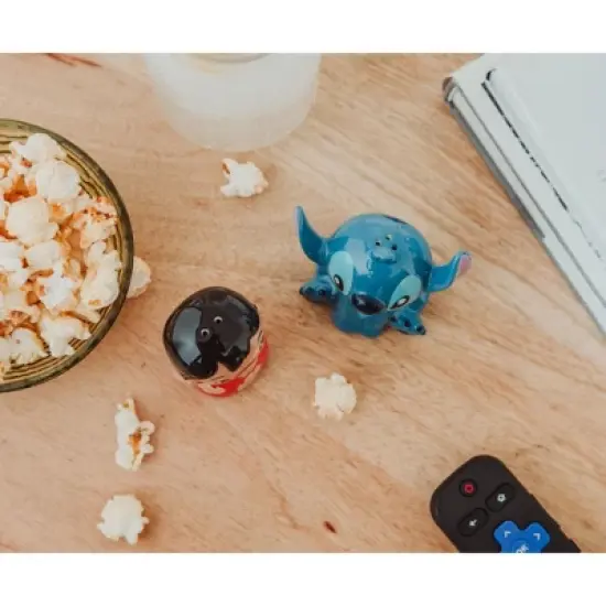 Silver Buffalo Disney Lilo & Stitch Ceramic Salt and Pepper Shakers | Set of 2 image {1}