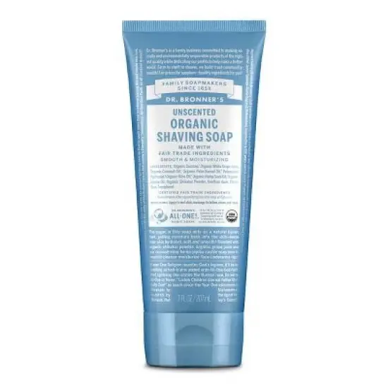 Dr. Bronner's Shave Soap - Unscented - 7 fl oz image {2}