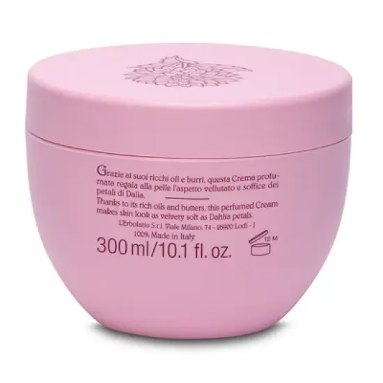 L'Erbolario Shades of Dahlia Perfumed Body Cream - Body Cream for Dry Skin - 10.1 oz image {3}