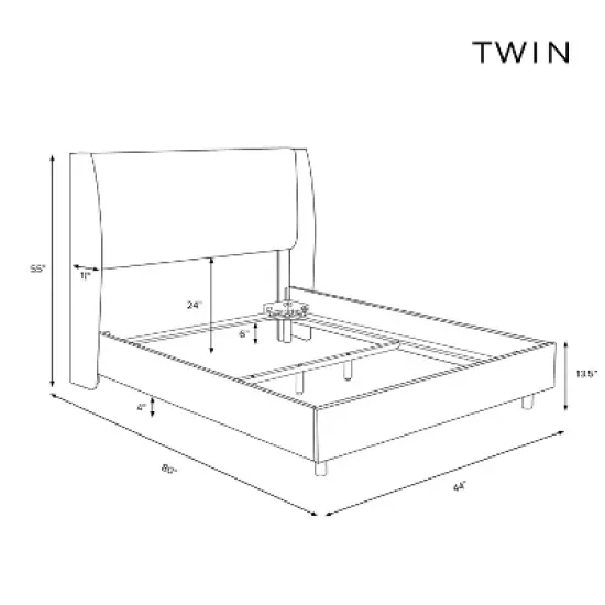 Lauran Wingback Bed in patterns - Skyline Furniture image {4}