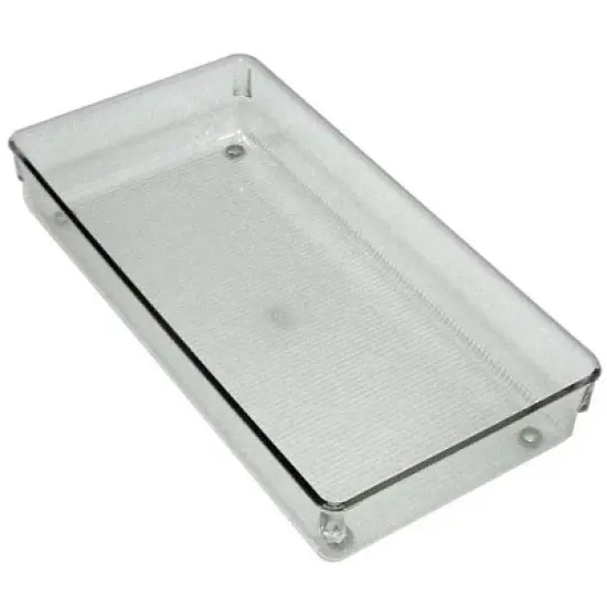 iDesign Linus 2 in. H X 6 in. W X 12 in. D Plastic Drawer Organizer image {1}