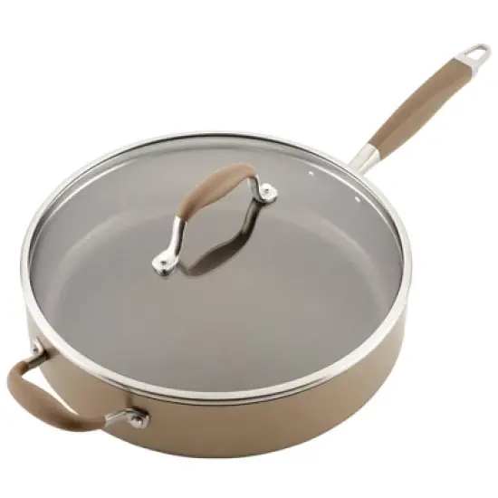 Anolon Advanced Home 5qt Covered Saute with Helper Handles Bronze image {6}