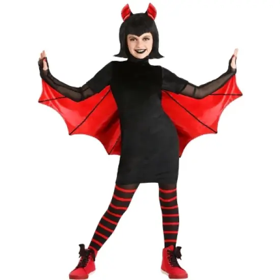 HalloweenCostumes.com Girl's Hotel Transylvania Mavis Deluxe Halloween Costume | Vampiress Cosplay Dress & Wig for Kids image {7}