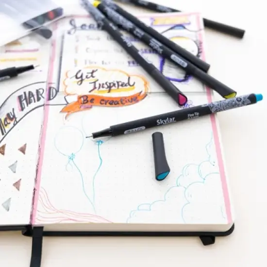 BAZIC Products&reg; Skylar 0.4 mm Fineliner Pen, 10 Per Pack, 3 Packs image {4}