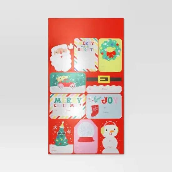 50ct Christmas Peel and Stick Gift Tags Merry/Joy/Snow - Wondershop&trade; image {2}