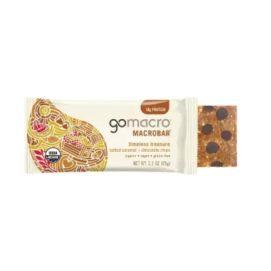GoMacro Salted Caramel + Chocolate Chip Bars - 2.3oz image {5}