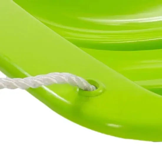 Lucky Bums Snow Kids 48 Inch 2 Person Plastic Toboggan Sled with Built In Handles and Pull Rope for Children Ages 8 and Up, Green (3 Pack) image {4}