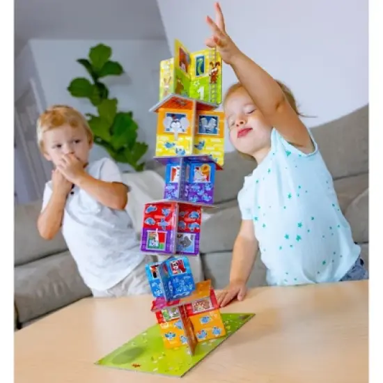 HABA My Very First Games Rhino Hero Junior Cooperative Stacking & Matching Game image {9}