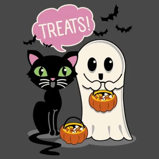 Junior's Lost Gods Halloween Treat Friends Racerback Tank Top image {1}