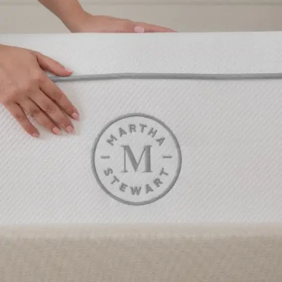 Martha Stewart SleepComplete 12" Firm Hybrid Pocket Spring and Foam Dual-Action Cooling Mattress with Soft Breathable CoolWeave Jacquard Knitted Top image {3}