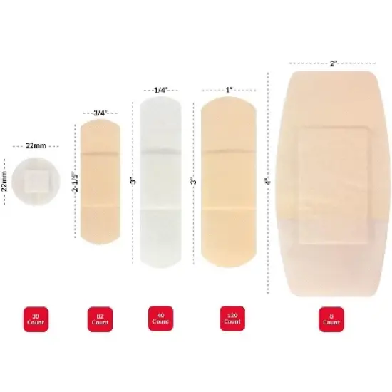 Adhesive Bandages Variety Pack &ndash; 280 Assorted Count image {1}
